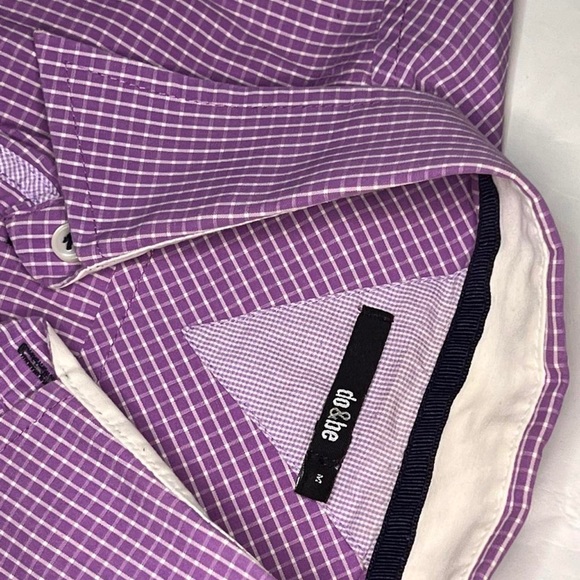 Long sleeve purple button down shirt - Picture 2 of 2